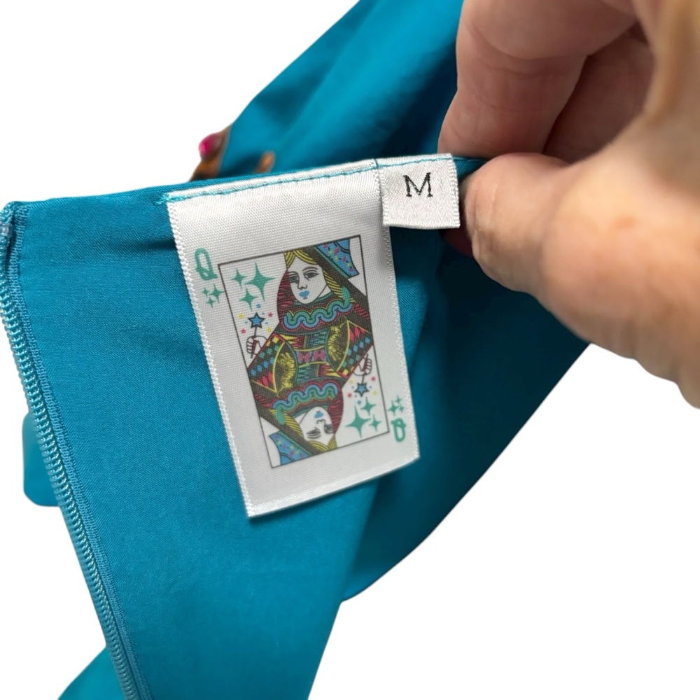 QUEEN OF SPARKLES - SIZE MED - THE LEAPIN’ LEOPARD BABYDOLL DRESS - EXC COND B20 - Picture 8 of 13